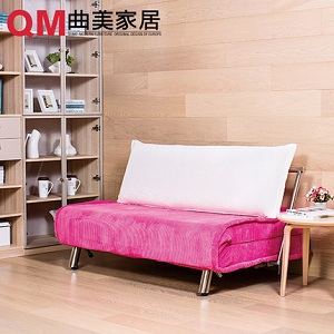 曲美沙发 多功能折叠沙发床宜家小户型布艺双人沙发床